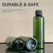 5 x 100ml Recycled Plastic Bottles - Refillable Travel Containers for Toiletries Liquids & Cosmetics | BPA-Free Airline Safe - Buy Online on GoSupps.com