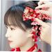 Amosfun Japanese Style Hairpin Hairbands for Womens Hair Flower Hair Clip Kanzashi Hair Barrettes Hair Pin Girls Barrettes for Hair Japanese-style Headdress Clothing Alloy Miss Kimono 16x12cm Red - Buy Online on GoSupps.com