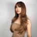 Nayasa Light Brown Wig for Women with Bangs | 24 Ombre Brown Synthetic Wig for Daily & Party Use - Buy Online on GoSupps.com
