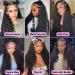 ZLIKE 26" HD Lace Front Wig - Wet & Wavy Human Hair Water Wave Pre-Plucked Glueless 150% Density - Natural Black 13x6 Lace Frontal - Buy Online on GoSupps.com