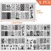 Halloween Nail Art Stamping Plates - Spider Webs, Pumpkins, Bats, Witches Image Stamp Templates Kit - Buy Online on GoSupps.com