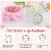 Soft Coral Fleece Spa Headband for Women and Girls - Facial Makeup, Shower, Skin Care - Bow Hairband for Slumber Party Supplies - Buy Online on GoSupps.com