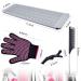 Heat Gloves for Hair Styling  MORGLES 2Pcs Professional Heat Resistant Gloves Silicone Heat Mat 6pcs Hair Clips and 2pcs Styling Comb for for Curling Iron Wands Flat Iron - Buy Online on GoSupps.com