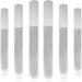 6 Pieces Metal Nail File Diamond Nail File Stainless Steel Sapphire Nail File Double Side Metal Fingernail File Manicure Files for Salon Home and Travel