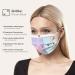 HARD Disposable Face Masks - Made in Germany - CE Certified - Breathable Triple Layer - Filtration 99.78% - Elastic Earloops - Rainbow Ocean Sunrise - 100 Pieces - Buy Online on GoSupps.com