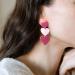 Feyley 3-Connect Heart Earrings | Vintage Acrylic Drop Jewelry for Girls & Ladies - 2023 Trendy Gift - Buy Online on GoSupps.com