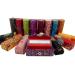 Comicfs Lipstick Case 12pcs /Set Lipstick Case with Mirror satin Silky Fabric with Gorgeous Design Random Assorted Colors Jewelry Box