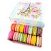 Leilalove Macarons - Mademoiselle de Paris Collection of 15 | Individually Packed for Freshness | Gift Box with Free Enclosure Card - Buy Online on GoSupps.com