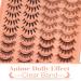Mange Lashes 20 Pairs Natural Anime Eyelashes Extensions - DIY Cluster Wispy Curl False Eyelashes Pack - Newcally - Buy Online on GoSupps.com