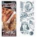 Tinsley Transfers Prison 18 and Life Temporary Tattoo FX Costume Kit (14 Tattoos)  Black/White