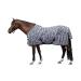 HKM 550679 Zebra fly rug with cross strap L white/black 145