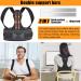 Aollop Posture Corrector Men and Women - Back Support Brace for Lower Back Pain Relief - Adjustable Lumbar Support Belt for Improved Posture - Breathable Elastic Bands - Black, Waist 27'-51 - Buy Online on GoSupps.com