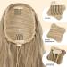 FESHFEN Blonde & Ash Blonde Mixed Curly Wavy Drawstring Ponytail Extension 18 inch - Synthetic Hairpiece for Women - Buy Online on GoSupps.com