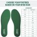 2 Pair Memory Foam Insoles - Comfortable Replacement Insoles for Shock Absorption & Foot Relief | Men US 8 / Women US 10 - Buy Online on GoSupps.com