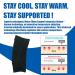 Phiten Metax Elbow Support Sleeve - Compression Brace for Relief & Temperature Control | Premium Aqua-Metals | Small/Medium - Buy Online on GoSupps.com
