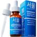 SeoulCeuticals Korean Hyaluronic Acid Serum For Face - High Molecular Weight & Low Molecular Weight Hyaluronic Acid - Centella Serum + Propolis. 1oz