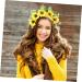 HONMEET Garland Headband Boho Decor Flower Headband 70s Flower Crown 70s Headband Decorative Headband Bohemian Headband Sunflower Hair Accessories Sunflower Crown Flower Crown Women Fabric - Buy Online on GoSupps.com