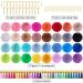 BQTQ 160 Pieces Fluffy Pom Pom Keychain Set - Bright Gold Key Ring with Faux Fur Balls for Hats, Shoes and DIY Projects - Buy Online on GoSupps.com
