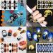 SOGAYU Halloween Nail Wraps Art Stickers - Pumpkin Bat Ghost Spider Vampire Pattern - 12 Sheets with 2 Nail Files (168 Pieces) - DIY Self-Adhesive Nail Decals for Party Decor - Buy Online on GoSupps.com