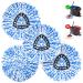 4 Pack Spin Mop Replacement Head Mop Refill Compatible with Ocedar RinseClean 2 Tank System Spinning Mop Heads Replacements for O Cedar Mop Replace Head Blue 4 Pack