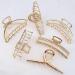 Jaciya 6 Pack Large Gold Metal Hair Claw Clips for Thick Hair - Stylish Butterfly Claw Hair Clips Accessory Set - Buy Online on GoSupps.com