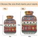 Naanle Hot Water Bottle - Ethnic Strip Skull Design | 1L Heat & Cold Therapy for Pain Relief | Transparent Bed & Palm Warmer - Buy Online on GoSupps.com