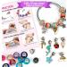 Charm Bracelet Making Kit - 150 Pcs Jewelry Supplies with European Beads, Charms, Snake Chains - Unicorn Gifts Set for Teen Girls and Kids 5-12 - Buy Online on GoSupps.com