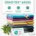 Personalized My Stitchery Badeponcho for Kids - Embroidered Hooded Towel in Dark Green | Oeko-Tex Standard 100 Cotton - Buy Online on GoSupps.com