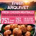 ARQUIVET Fresh Chicken Meatballs - Chicken Meatballs with Carrots and Peas - Pack of 6 units X 400g - Complete Food for All Types of Dog Breeds - Buy Online on GoSupps.com