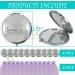 WE 12 Pcs Masquerade Mask Compact Mirrors Come with Purple Gift Bags - Quinceanera/Sweet 16 Purple (Sliver) - Buy Online on GoSupps.com