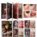 Make-up Book Matte Powder Iridescent Blush Highlighter Cosmetic Palette Set Pigmented Eyeshadow Palette For Women Girls Birthday Christmas Wedding Party Meeting Shopping Holiday