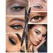 Gold Glitter Eyeliner & Black Matte Liquid Liner-Double Eyeliner Pen Metallic Shimmer Sparkling Eye Liner Eyeshadow Makeup Pencil High Pigmented Long Lasting Waterproof Smudgeproof Liner Pen for Women 02# Black+glod - Buy Online on GoSupps.com