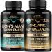 NUTRAHARMONY Lions Mane & Organic Ashwagandha Capsules