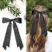 Xumann Hair Bows Clip Black White Hair Bow with Long Silky Satin French Hair Bows for Women - Buy Online on GoSupps.com