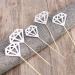 STAHAD 50pcs Baby Shower Glitter Cupcake Toppers Birthday Anniversary Cake Picks Happy Wedding Decor Wedding D cor Party Food Picks Fruits Toothpicks Muffin Picks Decorations Diamond Silver medium - Buy Online on GoSupps.com