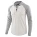 Estepoba Mens Casual Athletic Fit Lightweight Active Sports Running Hiking Henley Jersey Shirt Hoodie Heather Oatmeal/Heather Gray X-Large