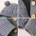 Knitted Hooded Romper Bodysuit Onesie | Baby Boy Girl Clothes | Long Sleeve Jumpsuit | Fall Winter | 6-12 Months | Gray-Hairball - Buy Online on GoSupps.com