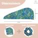 Jocero Bamboo Hair Turban Towel for Women - Colorful Button Hair Towel for Long Hair - Eco-Friendly Blue & Green Bamboo Towels - Buy Online on GoSupps.com