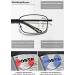 Lanomi Foldable Varifocals Reading Glasses for Men & Women - Self-Tinting Photochromic Multifocus with Flashing Light Filter - Black - Includes Case - 2.0x - Buy Online on GoSupps.com