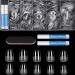 Oval Nail Tips Clear Nails - Ejiubas 505Pcs Pre-buff Fake Nails With Nail Glue, Ultra Fit & Natural False Nails, Nail Glues Nail File Contained Professional Extension with Case, 10 Size Medium Oval Nail Tips Kit Pre-buff