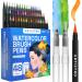 ARTISTRO Watercolor Brush Pens  48 Colors Set + 2 Water Brush Pens. Unique Vivid Colors. Real Brush Pens for Artists and Adults. Great for Creating Illustrations  Calligraphy  and Watercolor Effects 48 Brush Tip