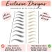 Brows by Bossy Variety Styles Waterproof Temporary Eyebrow Tattoos - Brown - Buy Online on GoSupps.com
