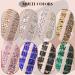 Champagne Gold Nail Rhinestones & Beads Set - 3220Pcs Flatback Gems & Round Beads for Nail Design Makeup & Acrylic Nails - A01-Champagne Gold-2 Boxes - Buy Online on GoSupps.com