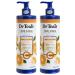Dr Teal's Body Lotion - Moisture Plus - Radiant Citrus Essential Oils and Vitamin C 18 Fl Oz 2-Pack (36 Fl Oz)