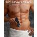 Men's Body Hair Trimmer with LED Light | Waterproof Electric Groin Hair Trimmer for Men | Includes 3 Guard Combs and Charging Dock - Buy Online on GoSupps.com