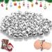 Jingle Bells for Crafts, 1/2 Inch Small Jingle Bells for Crafts, Metal Craft Bells for Christmas Festival Party Wedding Decorations DIY Project, Silver