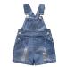 KIDSCOOL SPACE Baby Girl Boy Jean Overalls Toddler Summer Denim Shortall 4-5 Years Blue-2111