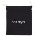 MUSISALY 2pcs Hair Dryer Storage Bag Travel Hairdryer Storage Organizer Bag Hair Dryer Bags Sack Black Fabric