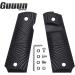 Guuun G10 Full Size 1911 Grips with Ambi Safety Cut - Black Sunburst Texture - Buy Online on GoSupps.com