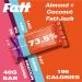 Almond & Coconut FattJacks - 9 x 40g Keto Bars | 100% Natural, Low Carb & Keto-Friendly Breakfast Bars with Prebiotic Fiber | FattBar - Buy Online on GoSupps.com